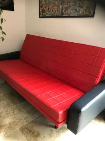 Fauteuil et canapé en cuir